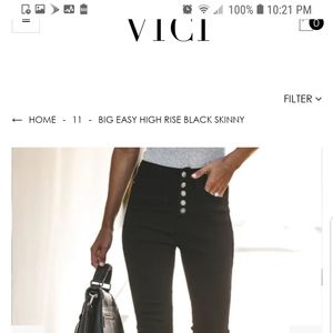 Vici High Rise Black Skinny Jeans NWT Size 5